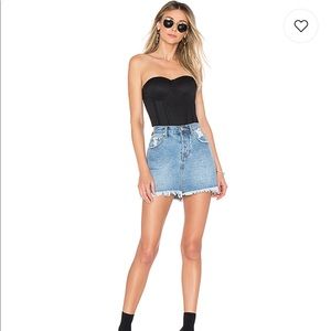 Super down jean mini skirt 💙